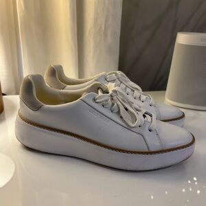 Cole Haan Women's White Leather Sneakers